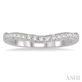 1/3 ctw Round Cut Diamond Wedding Band in 14K White Gold